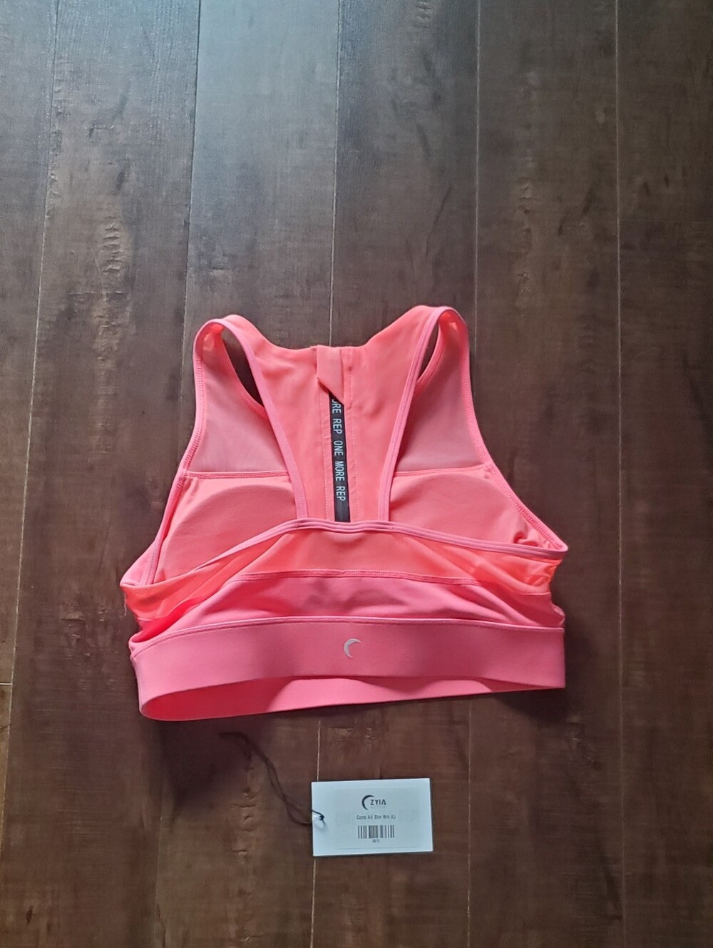Zyia Coral ALL Star Sports Bra - Racerback Support EUC With Tag Size Large
